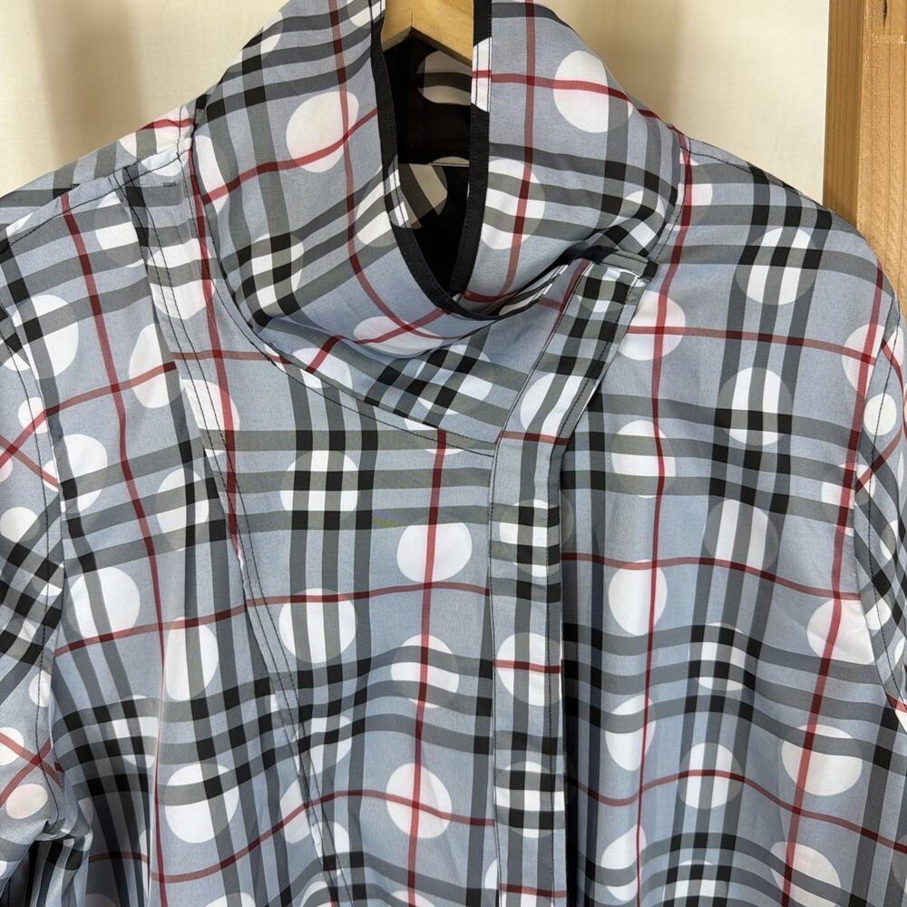 Vintage Y2K UBU Black White Polka Dot Reversible Raincoat #1297 Size 3X - Picture 10 of 14